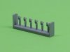 Master SM-350-092 USN 40 mm/56 Bofors twin mount ver.2 / with Mk-51 director - (resin, PE and turned parts) - (6pcs) 1:350